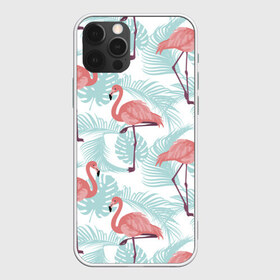 Чехол для iPhone 12 Pro Max с принтом Тропический арт в Тюмени, Силикон |  | animal | bird | flamingo | pink | pnik flamingo | животные | птицы | розовый | розовый фламинго | фламинго