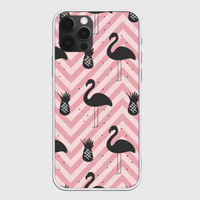 Чехол для iPhone 12 Pro Max с принтом Черный фламинго в Тюмени, Силикон |  | animal | bird | flamingo | pink | pnik flamingo | животные | птицы | розовый | розовый фламинго | фламинго