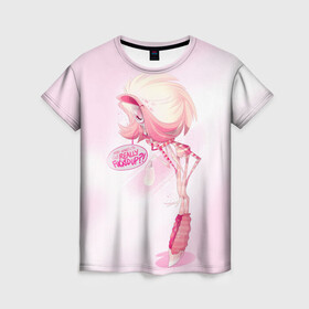 Женская футболка 3D с принтом  Hazbin Hotel в Тюмени, 100% полиэфир ( синтетическое хлопкоподобное полотно) | прямой крой, круглый вырез горловины, длина до линии бедер | hazbin hotel | hell | ад | ада | аластор | вэгги | отель хазбин | пасхалки | рай | тайны | чарли