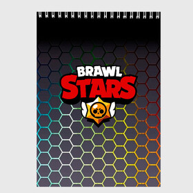 Скетчбук с принтом Brawl Stars Hexagon в Тюмени, 100% бумага
 | 48 листов, плотность листов — 100 г/м2, плотность картонной обложки — 250 г/м2. Листы скреплены сверху удобной пружинной спиралью | brawl | brawl st | brawl stars | colt | game | hexagon | logo | mobo | pattern | poco | shelly | stars | бравл | игра | игры | кольт | лого | мобильные игры | патерн | паттерн | поко | соты | старс | шелли