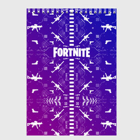 Скетчбук с принтом Fortnite в Тюмени, 100% бумага
 | 48 листов, плотность листов — 100 г/м2, плотность картонной обложки — 250 г/м2. Листы скреплены сверху удобной пружинной спиралью | battle | fortnite | game | pubg | royale | битва | игра | королевская | пабг | пубг | фортнайт | фортнит | фортнут