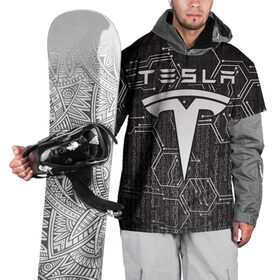 Накидка на куртку 3D с принтом Tesla в Тюмени, 100% полиэстер |  | Тематика изображения на принте: 