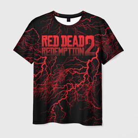 Мужская футболка 3D с принтом Red Dead Redemption 2 в Тюмени, 100% полиэфир | прямой крой, круглый вырез горловины, длина до линии бедер | john marston | rdr2 | red dead | red dead redemption 2 | redemption 2 | rockstar | вестерн | выкуп | запад | ковбой | красный | мертвый | приключения | шутер
