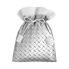 Подарочный 3D мешок с принтом Рифлёный металл в Тюмени, 100% полиэстер | Размер: 29*39 см | металл рифлёный железо блеск текстура