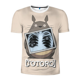 Мужская футболка 3D спортивная с принтом My Neighbor Totoro рентген в Тюмени, 100% полиэстер с улучшенными характеристиками | приталенный силуэт, круглая горловина, широкие плечи, сужается к линии бедра | anime | hayao miyazaki | japanese | meme | miyazaki | piano | studio ghibli | tokyo | totoro | гибли | котобус | мой | сосед | сусуватари | тонари | тоторо | хаяо миядзаки