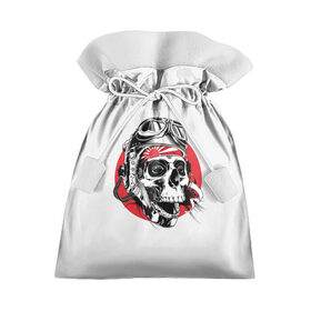 Подарочный 3D мешок с принтом Череп в Тюмени, 100% полиэстер | Размер: 29*39 см | skull | камикадзе | кости | очки | череп