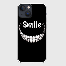 Чехол для iPhone 13 mini с принтом Smile в Тюмени,  |  | Тематика изображения на принте: smile | words | зубы | надпись | улыбка