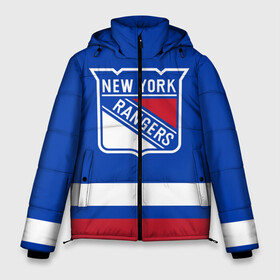 Мужская зимняя куртка 3D с принтом Нью-Йорк Рейнджерс НХЛ в Тюмени, верх — 100% полиэстер; подкладка — 100% полиэстер; утеплитель — 100% полиэстер | длина ниже бедра, свободный силуэт Оверсайз. Есть воротник-стойка, отстегивающийся капюшон и ветрозащитная планка. 

Боковые карманы с листочкой на кнопках и внутренний карман на молнии. | hockey | new york | new york rangers | nhl | rangers | usa | нхл | нью йорк | нью йорк рейнджерс | рейнджерс | спорт | сша | хоккей | шайба
