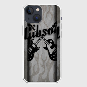 Чехол для iPhone 13 mini с принтом Gibson в Тюмени,  |  | custom guitar | gibson | gibson usa | grover | guitar | hard rock | les paul | lespol | metal | punk | rock | sg | sg300 | sg400 | гибсон | гитара | гитары | лес пол | леспаул | леспол | панк | рок | хард рок | хардрок