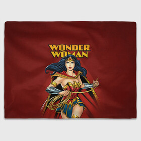 Плед 3D с принтом Wonder Woman в Тюмени, 100% полиэстер | закругленные углы, все края обработаны. Ткань не мнется и не растягивается | dc comics | justice league | shtatjl | superhero | wonder woman | лига справедливости | чудо женщина