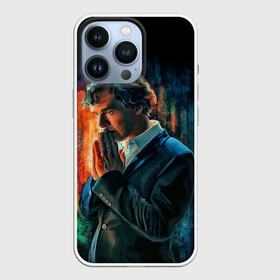 Чехол для iPhone 13 Pro с принтом Sherlock в Тюмени,  |  | Тематика изображения на принте: 221b | bbc | benedict cumberbatch | john watson | mark gatiss | martin freeman | sherlock holmes | steven moffat | бейкер | джон ватсон | мориарти | стрит | шерлок