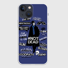 Чехол для iPhone 13 mini с принтом Sherlock not beab в Тюмени,  |  | 221b | bbc | benedict cumberbatch | john watson | mark gatiss | martin freeman | sherlock holmes | steven moffat | бейкер | джон ватсон | мориарти | стрит | шерлок