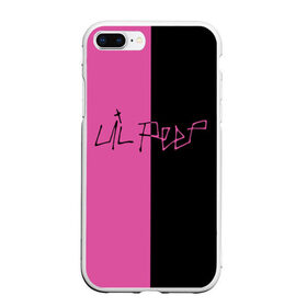 Чехол для iPhone 7Plus/8 Plus матовый с принтом LIL PEEP в Тюмени, Силикон | Область печати: задняя сторона чехла, без боковых панелей | lil peep | lil prince | pink | зарубежная музыка | лил пип | маленький принц