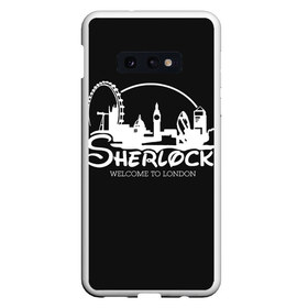 Чехол для Samsung S10E с принтом Sherlock в Тюмени, Силикон | Область печати: задняя сторона чехла, без боковых панелей | Тематика изображения на принте: 221b | bbc | benedict cumberbatch | john watson | mark gatiss | martin freeman | sherlock holmes | steven moffat | бейкер | джон ватсон | мориарти | стрит | шерлок