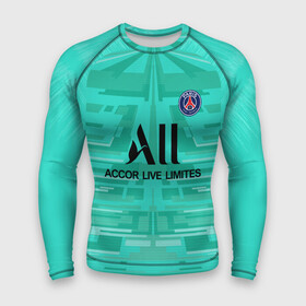 Мужской рашгард 3D с принтом Navas GK away 19 20 в Тюмени,  |  | champions | france | jordan | league | navas | paris | psg | лига чемпионов | навас | париж | псж