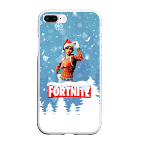 Чехол для iPhone 7Plus/8 Plus матовый с принтом Новогодний Fortnite в Тюмени, Силикон | Область печати: задняя сторона чехла, без боковых панелей | 2020 | christmas | fortnite | fortnite 2 | fortnite chapter 2 | fortnite2 | fortnite: chapter 2 | new year | snow | winter | игры | новогодний | новый год | фортнайт | фортнайт 2