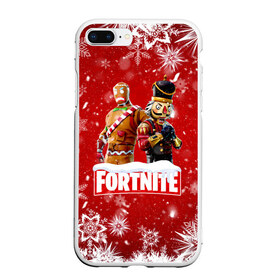 Чехол для iPhone 7Plus/8 Plus матовый с принтом Новогодний Fortnite в Тюмени, Силикон | Область печати: задняя сторона чехла, без боковых панелей | 2020 | christmas | fortnite | fortnite 2 | fortnite chapter 2 | fortnite2 | fortnite: chapter 2 | new year | snow | winter | игры | новогодний | новый год | фортнайт | фортнайт 2