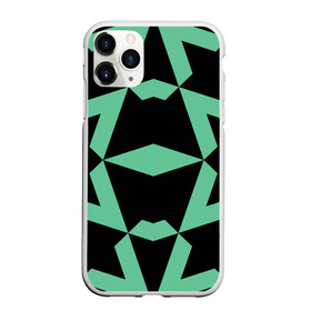 Чехол для iPhone 11 Pro матовый с принтом Abstract zigzag pattern в Тюмени, Силикон |  | abstract | background | illusion | patter | абстракт | геометрия | зеленый | зигзаг | иллюзия | паттерн | простой | ромб | фигуры | фон | черный