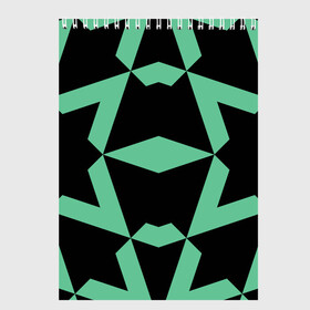 Скетчбук с принтом Abstract zigzag pattern в Тюмени, 100% бумага
 | 48 листов, плотность листов — 100 г/м2, плотность картонной обложки — 250 г/м2. Листы скреплены сверху удобной пружинной спиралью | abstract | background | illusion | patter | абстракт | геометрия | зеленый | зигзаг | иллюзия | паттерн | простой | ромб | фигуры | фон | черный