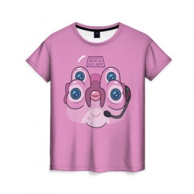 Женская футболка 3D с принтом IM GLOOTIE в Тюмени, 100% полиэфир ( синтетическое хлопкоподобное полотно) | прямой крой, круглый вырез горловины, длина до линии бедер | 4сезон | rick and morty | мультсериал | рик и морти
