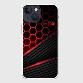 Чехол для iPhone 13 mini с принтом Mass Effect N7 в Тюмени,  |  | andromeda | bioware | n7 | shepard | shooter | геты | жнецы | инженер | масс эффект | разведчик | солдат | страж | цербер | штурмовик | шутер