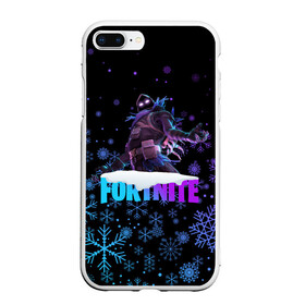 Чехол для iPhone 7Plus/8 Plus матовый с принтом FORTNITE НОВОГОДНИЙ в Тюмени, Силикон | Область печати: задняя сторона чехла, без боковых панелей | 2020 | christmas | fortnite | snow | winter | winter is coming | зима близко | игра | новогодний | новый год | новый год 2020 | персонаж | снег | снежинки | фортнайт | фортнайт новогодний