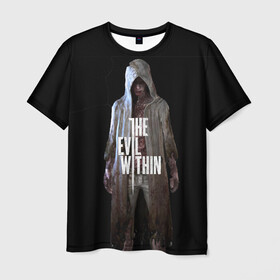 Мужская футболка 3D с принтом The evil within в Тюмени, 100% полиэфир | прямой крой, круглый вырез горловины, длина до линии бедер | theevilwithin | игра | рувик | хоррор