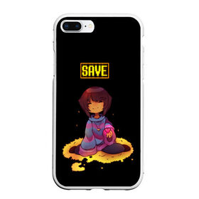 Чехол для iPhone 7Plus/8 Plus матовый с принтом UNDERTALE FRISK в Тюмени, Силикон | Область печати: задняя сторона чехла, без боковых панелей | chara | frisk | sans | undertale | андертале | андертейл | игра | подземная история | подземная сказка | санс | ундертале | фриск | чара