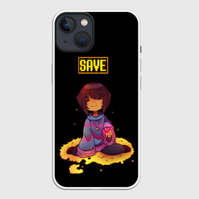 Чехол для iPhone 13 с принтом UNDERTALE FRISK в Тюмени,  |  | chara | frisk | sans | undertale | андертале | андертейл | игра | подземная история | подземная сказка | санс | ундертале | фриск | чара