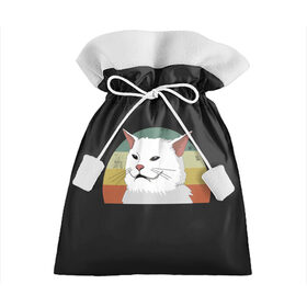 Подарочный 3D мешок с принтом Woman Yelling at Cat в Тюмени, 100% полиэстер | Размер: 29*39 см | cat | cats | mem | meme | memes | женщина | кот | кричит | мем | мемы | на кота