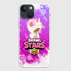 Чехол для iPhone 13 mini с принтом Brawl Stars Leon Unicorn в Тюмени,  |  | 2020 | brawl | brawl stars | christmas | leon | new year | stars | бравл старс | брол старс | единорог | зима | игра | леон | новогодний | новый год | рождество | снег | снежинки