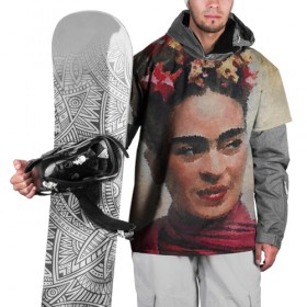Накидка на куртку 3D с принтом FRIDA в Тюмени, 100% полиэстер |  | портрет | фрида. | художники