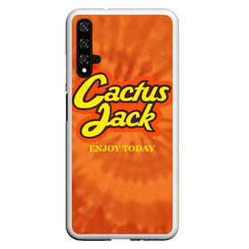 Чехол для Honor 20 с принтом Cactus Jack в Тюмени, Силикон | Область печати: задняя сторона чехла, без боковых панелей | Тематика изображения на принте: reeses puffs | travis scott | джэк | кактус | трэвис скотт