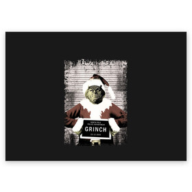 Поздравительная открытка с принтом Гринч в Тюмени, 100% бумага | плотность бумаги 280 г/м2, матовая, на обратной стороне линовка и место для марки
 | christmas | claus | grinch stole | how the | jingle | merry | santa | гринч | гуманоид | диккенс | ктоград | олени | рождество | снежинки | чарльз