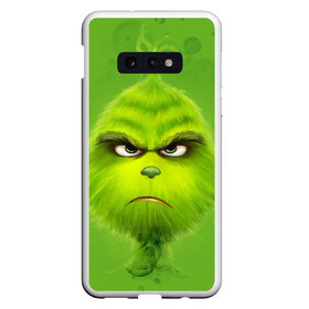 Чехол для Samsung S10E с принтом The Grinch в Тюмени, Силикон | Область печати: задняя сторона чехла, без боковых панелей | Тематика изображения на принте: christmas | claus | grinch stole | how the | jingle | merry | santa | гринч | гуманоид | диккенс | ктоград | олени | рождество | снежинки | чарльз