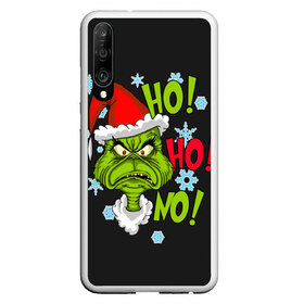 Чехол для Honor P30 с принтом Grinch Face No! No! No! в Тюмени, Силикон | Область печати: задняя сторона чехла, без боковых панелей | christmas | claus | grinch stole | how the | jingle | merry | santa | гринч | гуманоид | диккенс | ктоград | олени | рождество | снежинки | чарльз