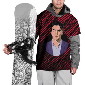 Накидка на куртку 3D с принтом Нурлан Сабуров в Тюмени, 100% полиэстер |  | Тематика изображения на принте: казах | камеди | нурик | нурлан | сабуров | стендап