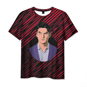 Мужская футболка 3D с принтом Нурлан Сабуров в Тюмени, 100% полиэфир | прямой крой, круглый вырез горловины, длина до линии бедер | казах | камеди | нурик | нурлан | сабуров | стендап