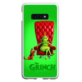 Чехол для Samsung S10E с принтом The Grinch в Тюмени, Силикон | Область печати: задняя сторона чехла, без боковых панелей | Тематика изображения на принте: christmas | claus | grinch stole | how the | jingle | merry | santa | гринч | гуманоид | диккенс | ктоград | олени | рождество | снежинки | чарльз