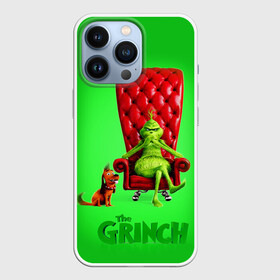 Чехол для iPhone 13 Pro с принтом The Grinch в Тюмени,  |  | christmas | claus | grinch stole | how the | jingle | merry | santa | гринч | гуманоид | диккенс | ктоград | олени | рождество | снежинки | чарльз