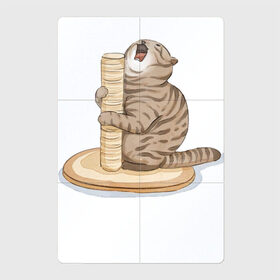 Магнитный плакат 2Х3 с принтом Орущий Кот в Тюмени, Полимерный материал с магнитным слоем | 6 деталей размером 9*9 см | Тематика изображения на принте: cat | cat meme | интернет | кот | кот кусь | кот мем | котейка | котенок | кошак | мем | мем с котом | мемы с котиками | приколы | удивленный кот мем