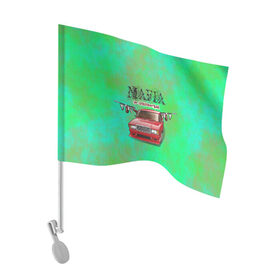 Флаг для автомобиля с принтом Mafia в Тюмени, 100% полиэстер | Размер: 30*21 см | 2107 | mafia | бандиты | ваз | мафия | машины | семерка | таз | тазы