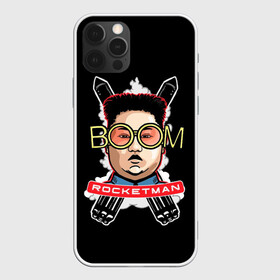 Чехол для iPhone 12 Pro Max с принтом Бум в Тюмени, Силикон |  | man | взрыв | ким чен ын | кндр | корея | личность | очки | президент | ракета