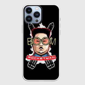 Чехол для iPhone 13 Pro Max с принтом Бум в Тюмени,  |  | man | взрыв | ким чен ын | кндр | корея | личность | очки | президент | ракета