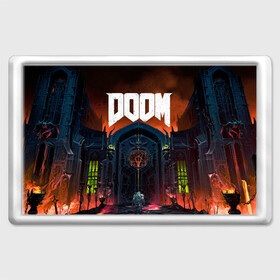 Магнит 45*70 DOOM - Hellgate: в Тюмени, Пластик | Размер: 78*52 мм; Размер печати: 70*45 | doom | eternal | game | gate | hell | horror | ад | врата | дум | игра | персонаж | хоррор | шутер