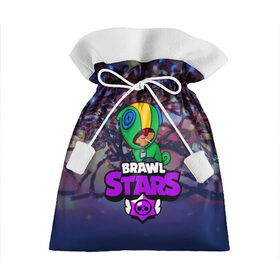 Подарочный 3D мешок с принтом BRAWL STARS НОВОГОДНИЙ в Тюмени, 100% полиэстер | Размер: 29*39 см | 2020 | android | brawl stars | crow | games | leon | mobile game | stars | бравл старс | ворон | игры | леон | мобильные игры