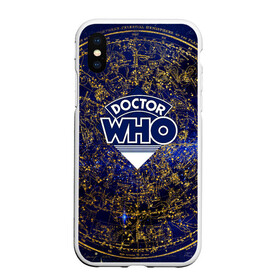 Чехол для iPhone XS Max матовый с принтом Doctor Who в Тюмени, Силикон | Область печати: задняя сторона чехла, без боковых панелей | doctor | who | доктор | доктор кто | кто