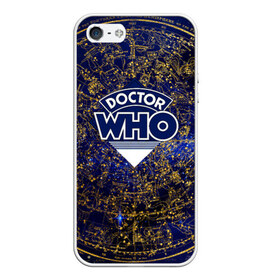 Чехол для iPhone 5/5S матовый с принтом Doctor Who в Тюмени, Силикон | Область печати: задняя сторона чехла, без боковых панелей | doctor | who | доктор | доктор кто | кто