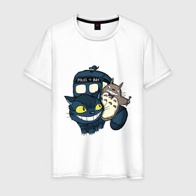 Мужская футболка хлопок с принтом Tardis Totoro в Тюмени, 100% хлопок | прямой крой, круглый вырез горловины, длина до линии бедер, слегка спущенное плечо. | doctor who | forest | friend | ghibli | japan | keeper | miyazaki | nature | neigbor | neighbour | tardis | totoro | анимация | аниме | гибли | доктор кто | друг | животные | кот | лес | любовь | милый | мир | миядзаки | мульт | мультфильм | приключения |