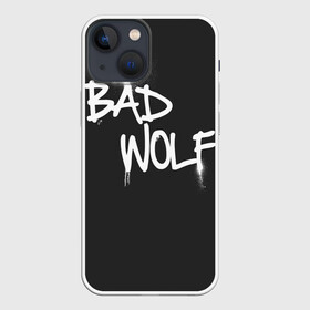 Чехол для iPhone 13 mini с принтом Bad wolf в Тюмени,  |  | bbc | dimension | dr who | jenna coleman | jodie whittaker | matt smith | relative | resolution | space | tardis | the doctor | time | галлифрей | джоди уиттакер | доктор кто | тардис